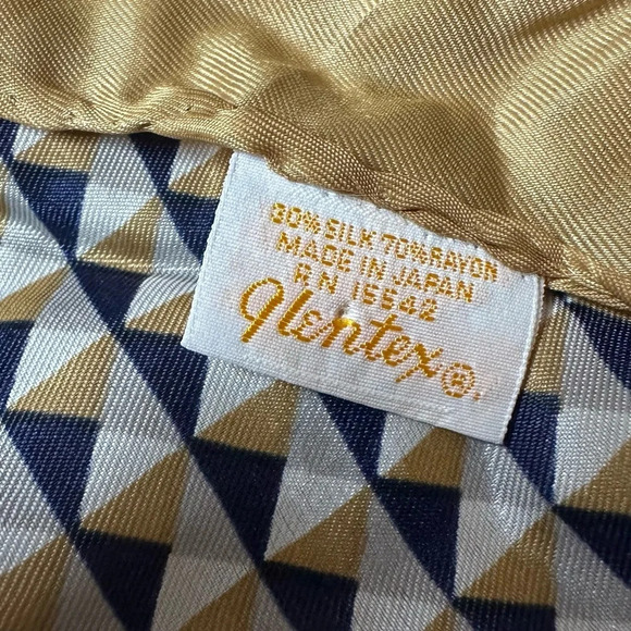 Glentex Silk MCM Mod Print Scarf 22 x 22 - Picture 3 of 4